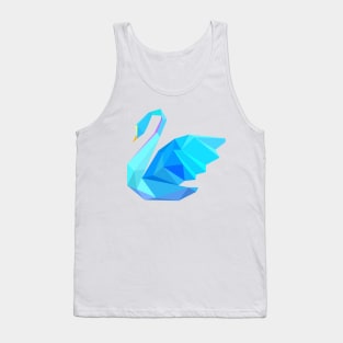 MINIMALIST POLYGON SWAN Tank Top